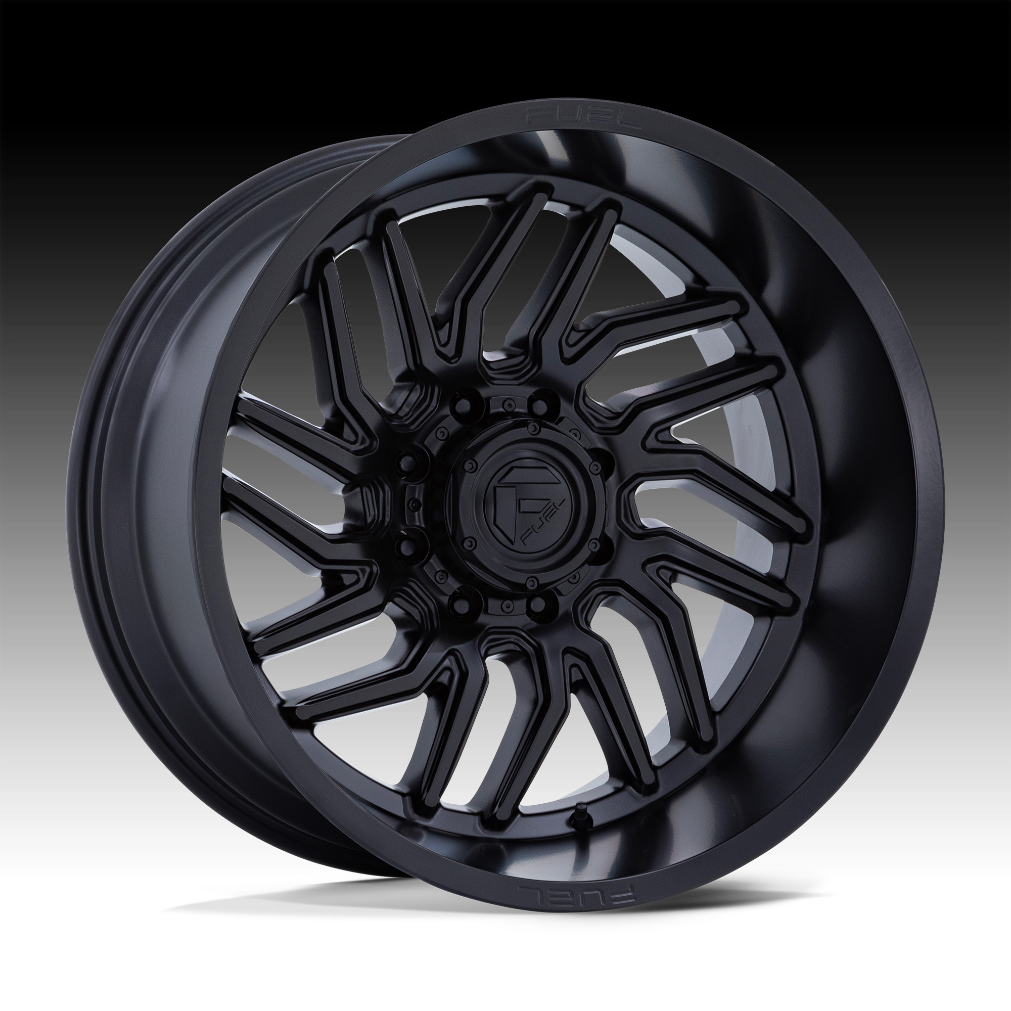 Fuel Hurricane D864 Blackout Custom Truck Wheels D864 Hurricane